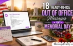 Out of Office Messages for Memorial Day