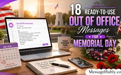 Out of Office Messages for Memorial Day