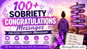 Sobriety Congratulations Messages