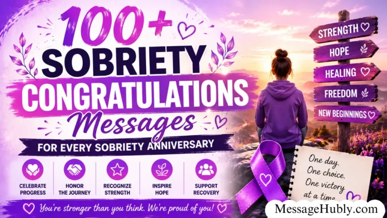 Sobriety Congratulations Messages