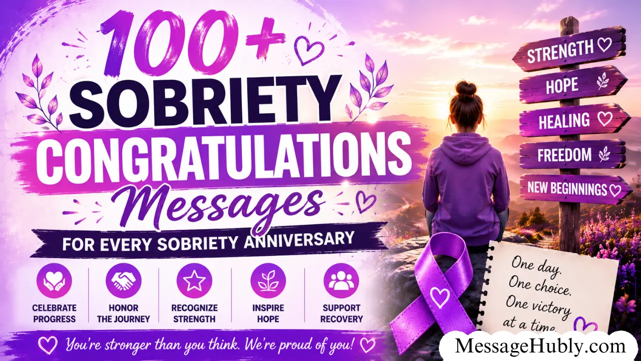 Sobriety Congratulations Messages