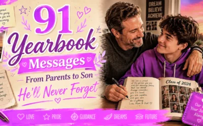 Yearbook Messages From Parents to Son