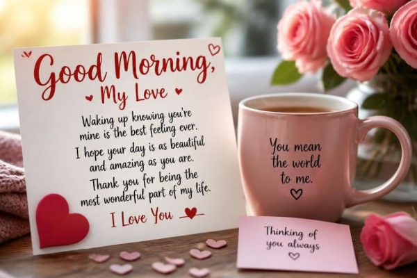 Good Morning Message for Her Sweet, Romantic & Heartfelt Ideas-Good Morning Message for Her