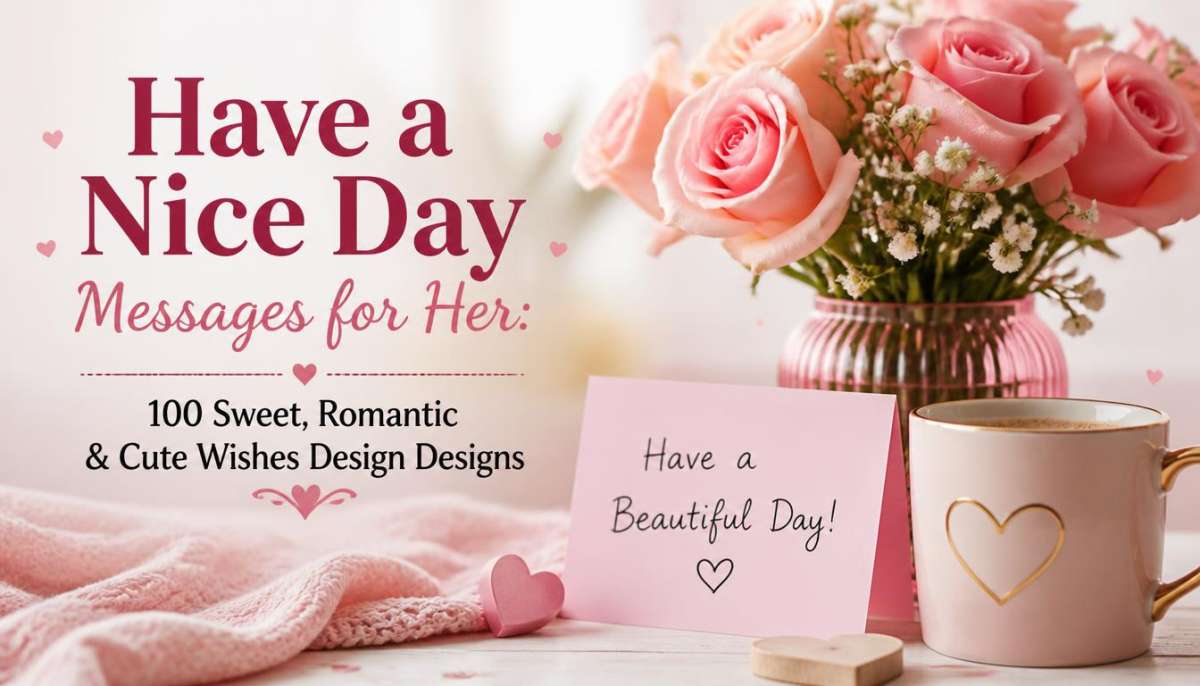 Have a Nice Day Messages for Her 100 Sweet, Romantic & Cute Wishes-Have a Nice Day Messages for Her
